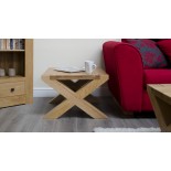 Trend Lifestyle Oak X-Leg 2 X 2 Coffee Table